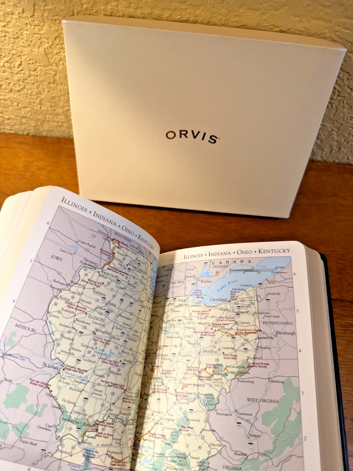 Orvis national park guide book leather bound new in box