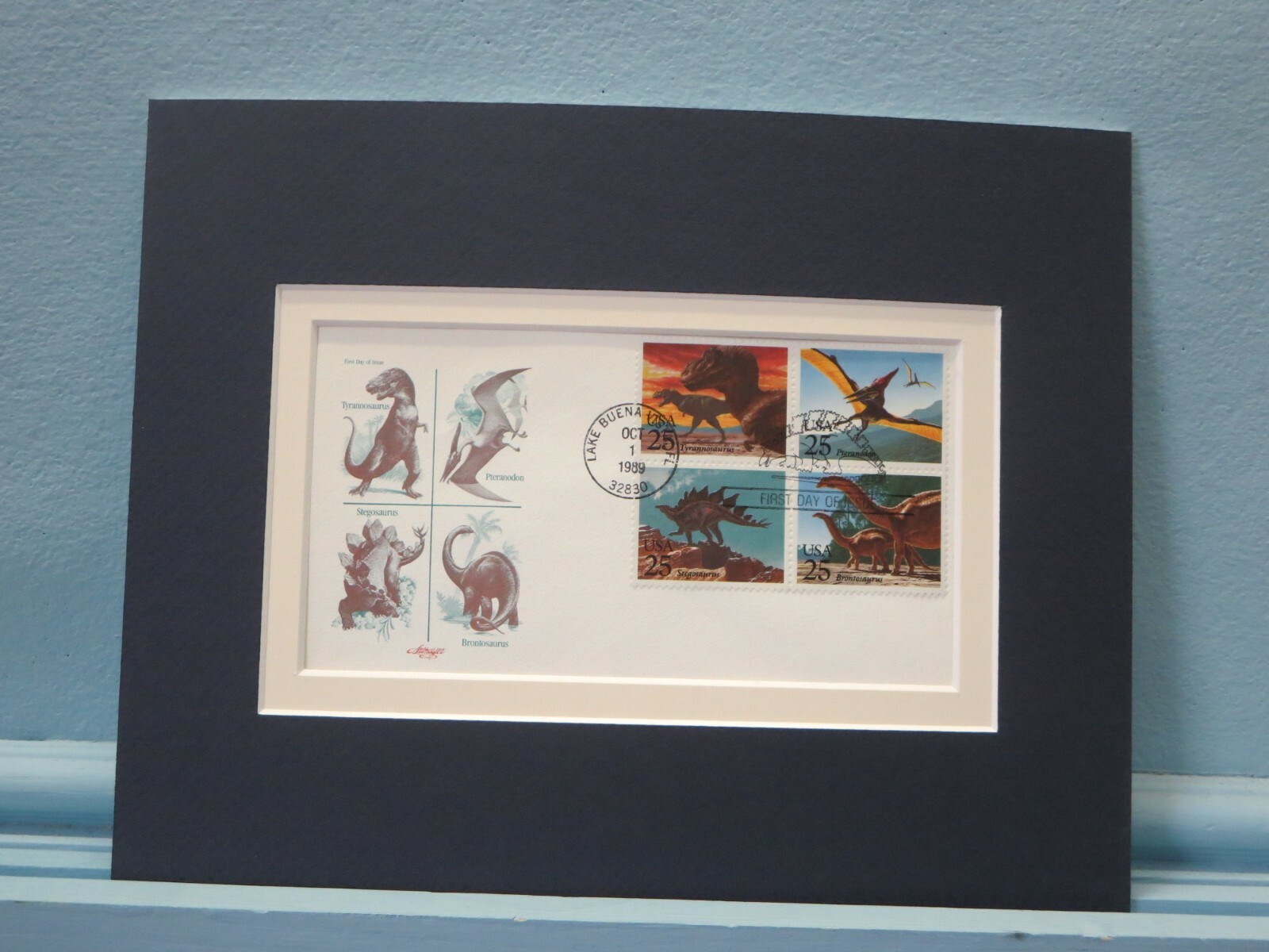 Prehistoric Animals – & First Day Cover of the four prehistoric animal stamps