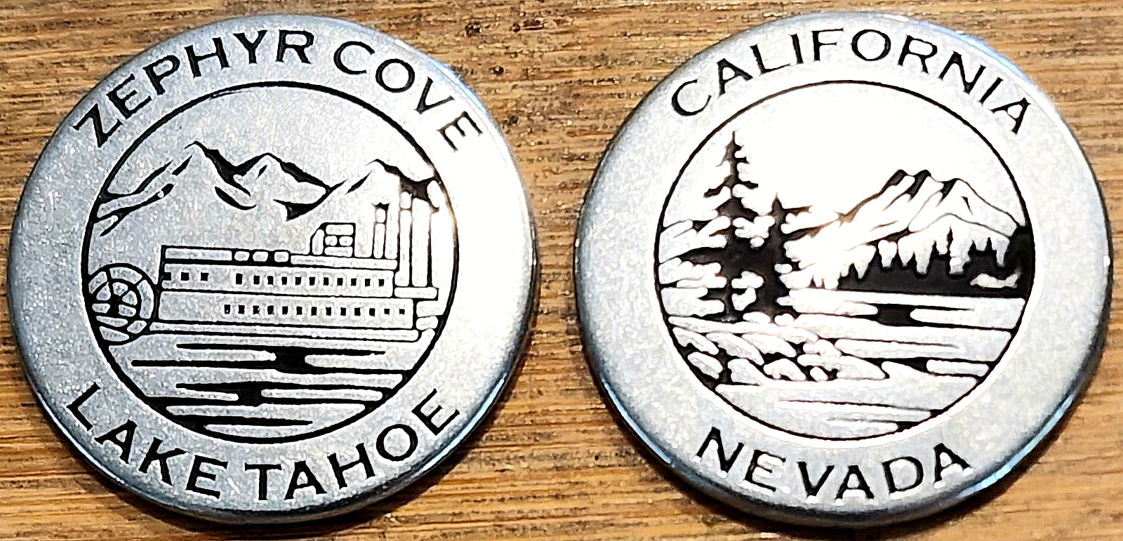 NEW RELEASE – ZEPHYR COVE – LAKE TAHOE PADDLEWHEELER – NATIONAL PARK TYPE TOKEN