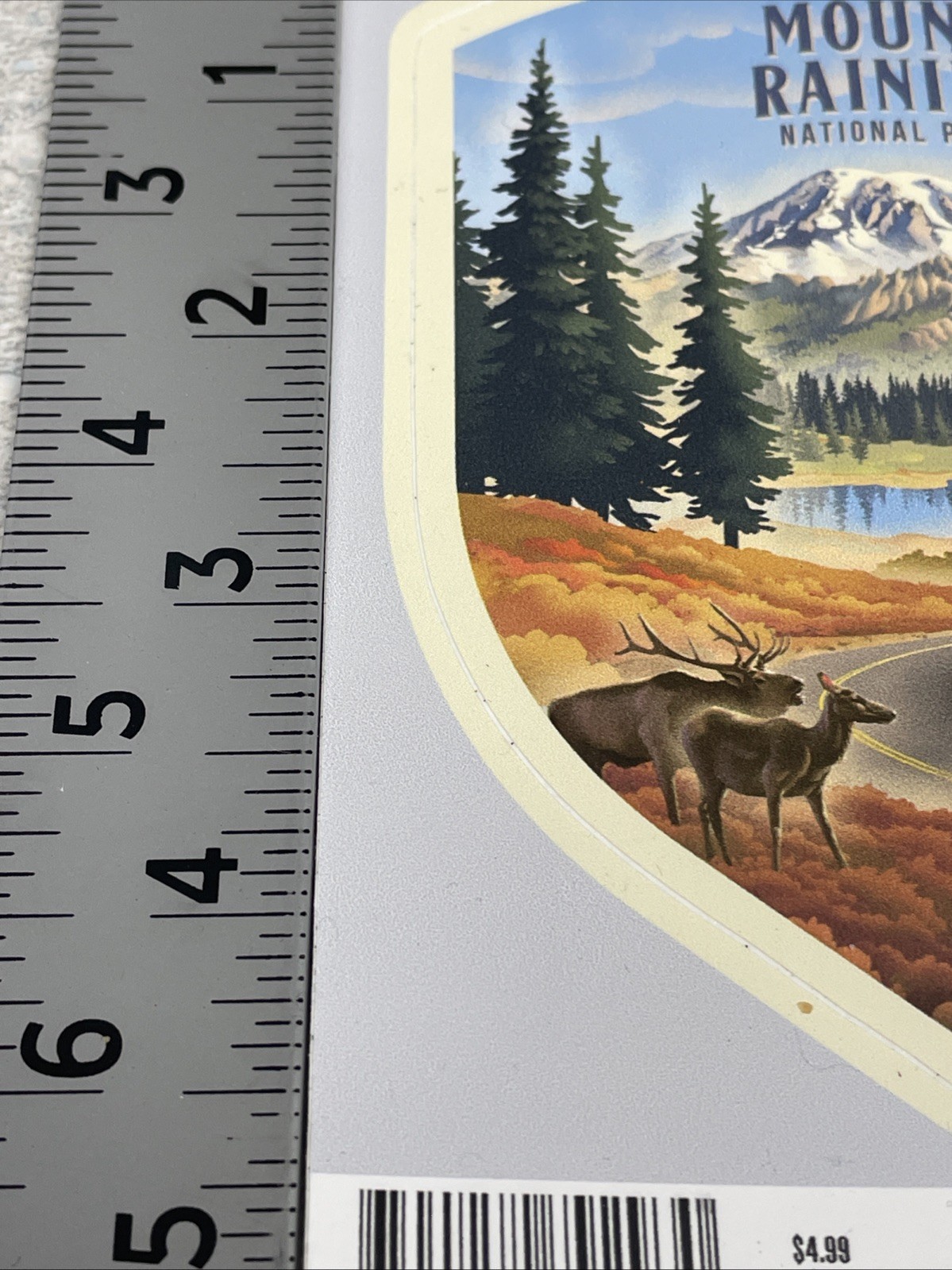 Decal – Mount Rainier National Park 4” All Weather Decal – Die Cut – Outdoor