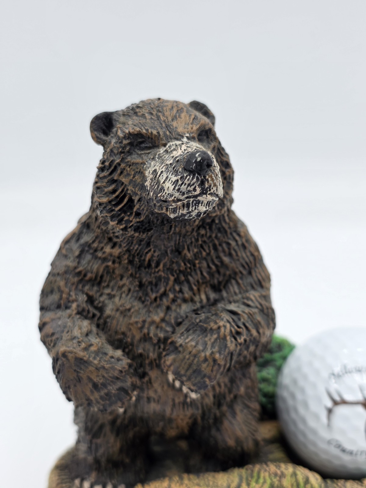 Vintage Yellowstone National Park Bear Figurine & Yellowstone Country Club Ball