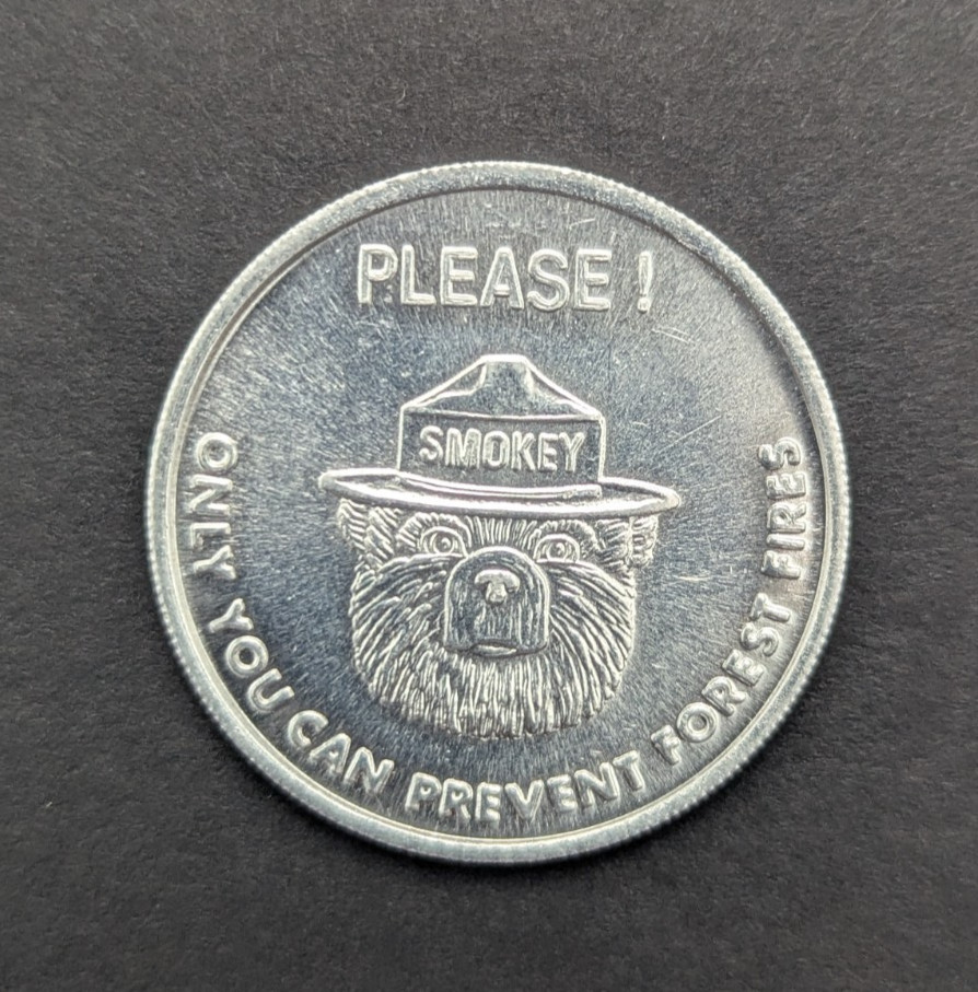 Smokey The Bear Only You Can Prevent Forest Fires Pledge Token Coin NOS