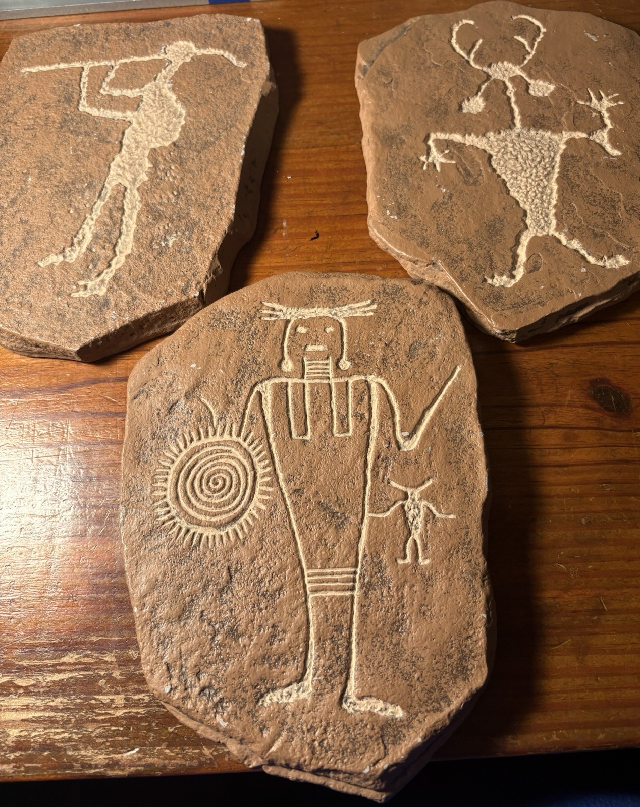 Replica Fremont Petroglyph Dinosaur National Monument Modern Replica