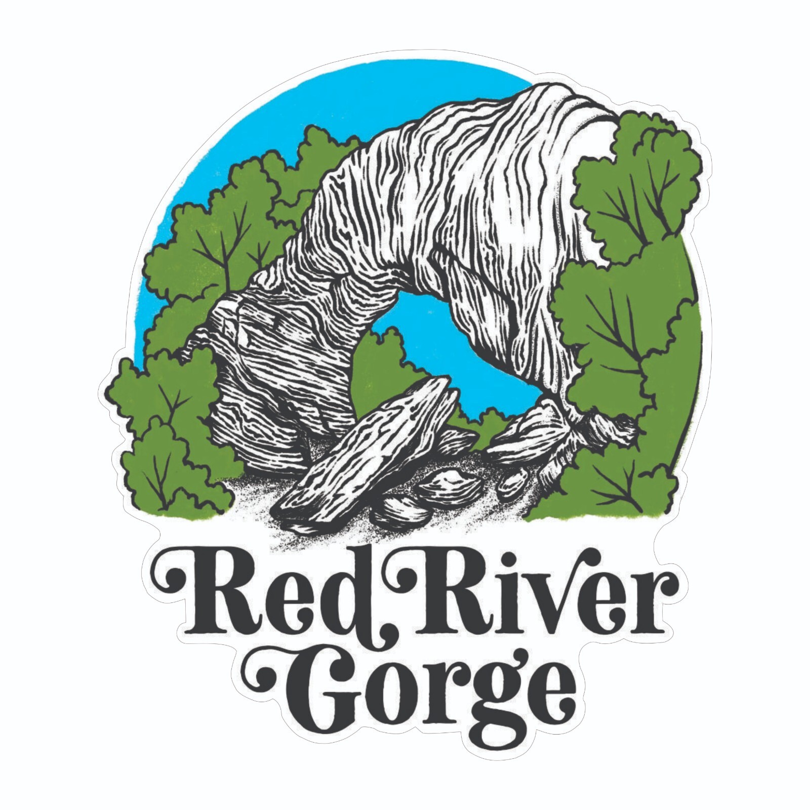 Red River Gorge Kentucky Sticker Decal Bumper Sticker
