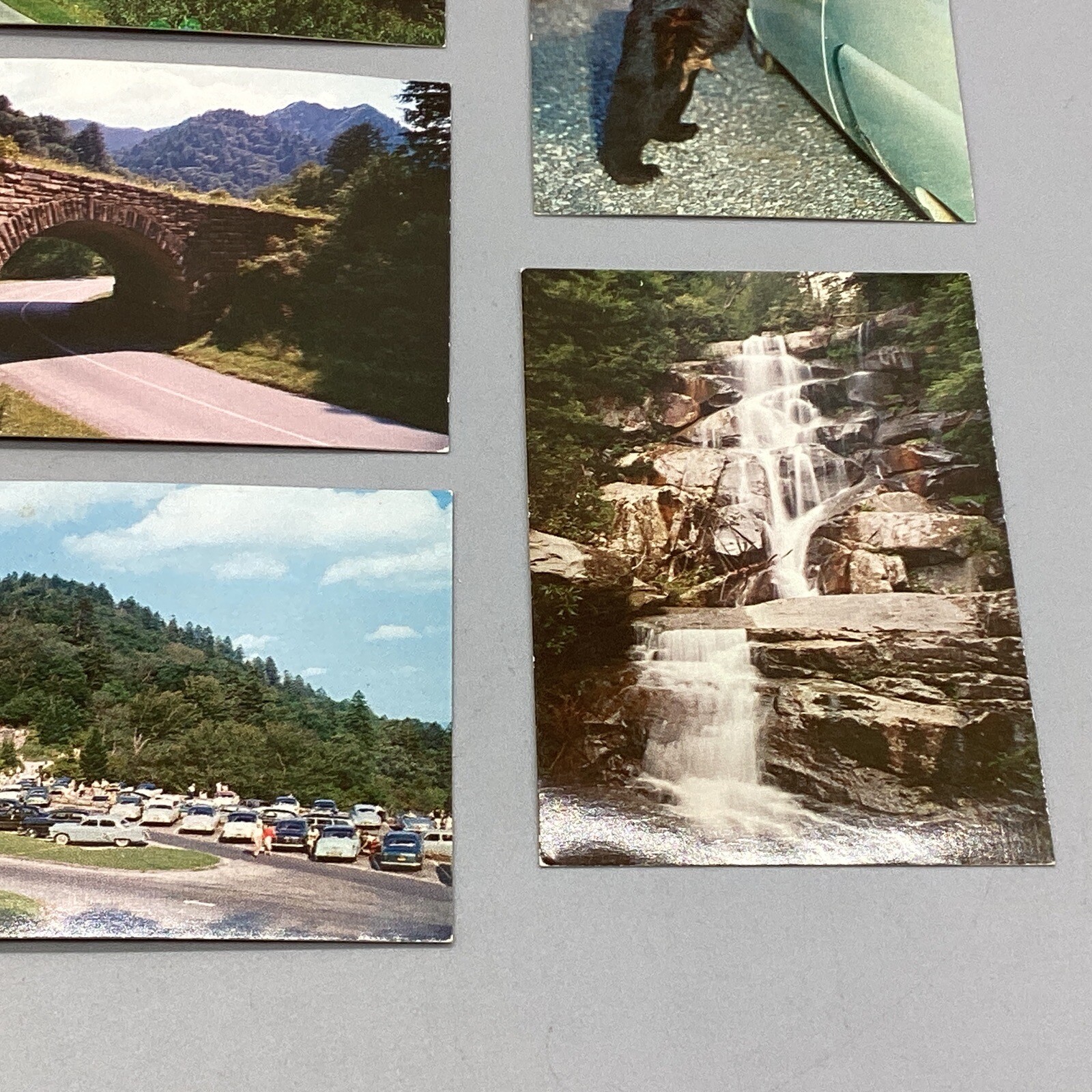 GREAT SMOKY MOUNTAINS NATIONAL PARK 2.5”x3.5” CLINE Card Travel Souvenir LOT x 8