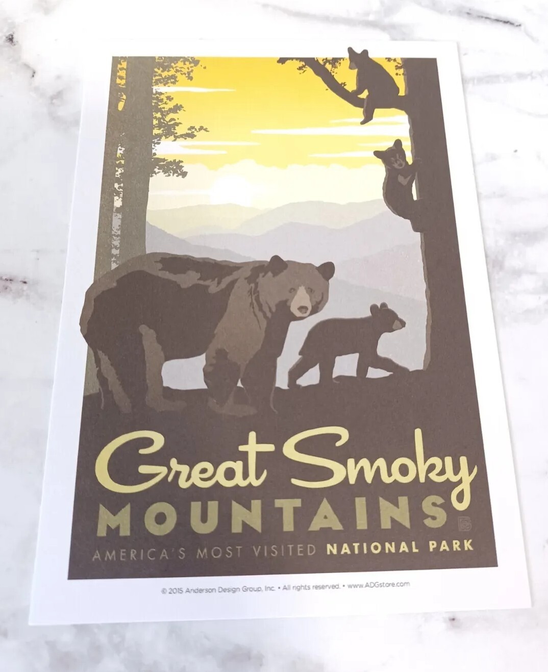 Great Smoky Mountains National Parks 100th Anniversary Print Post Card