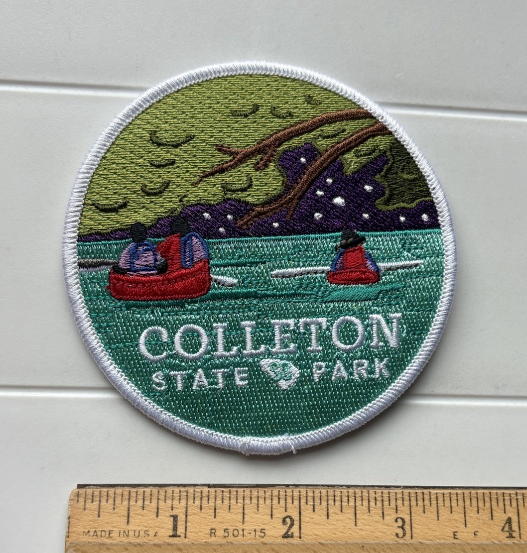 Colleton State Park South Carolina Edisto River Souvenir Round Embroidered Patch