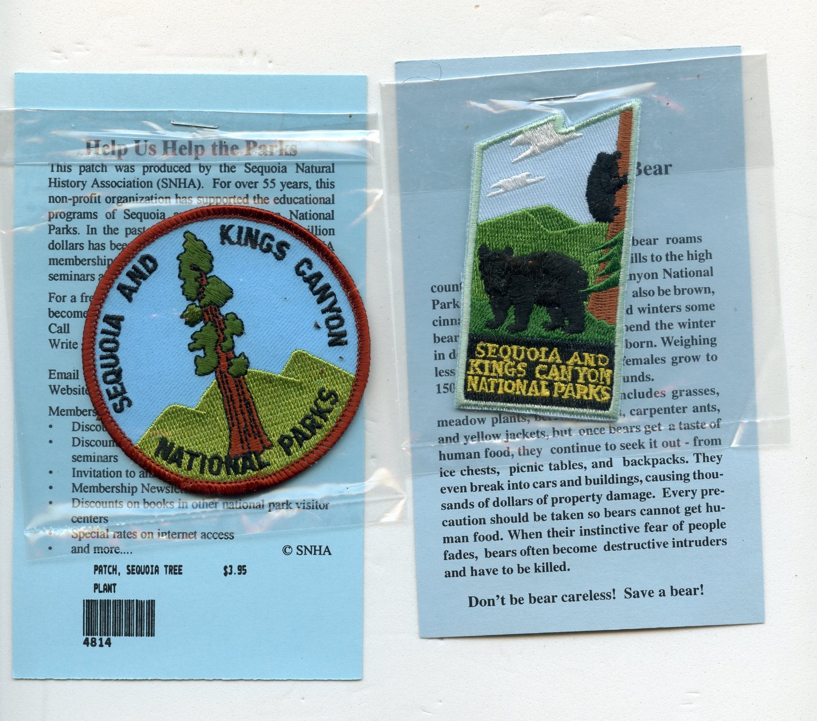 NIP Sequoia and Kings Canyon National Parks Redwood Tree Round Embroidered Patch