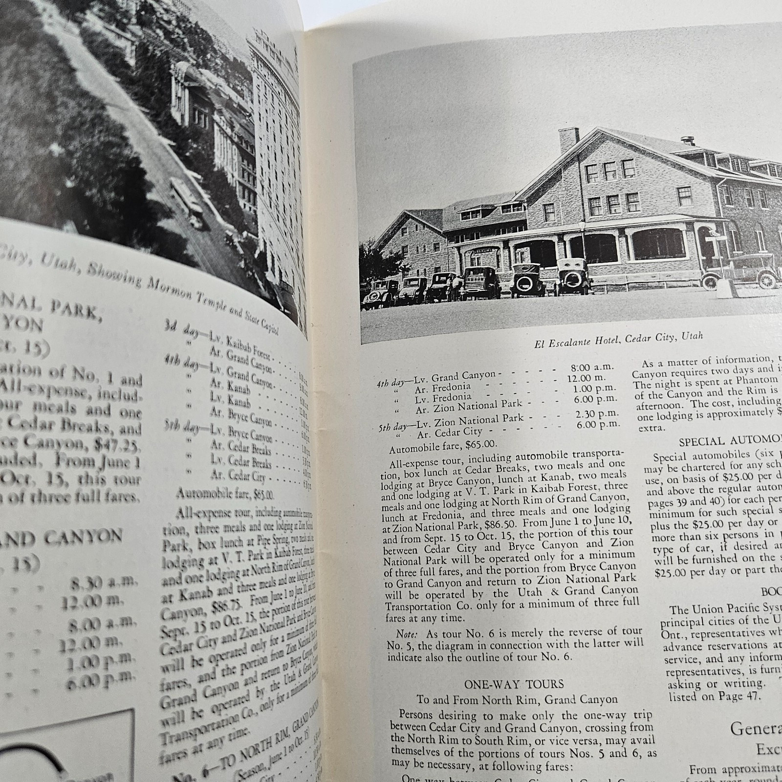 1925 Union Pacific RR Catalog Zion National Park Bryce Canyon & More