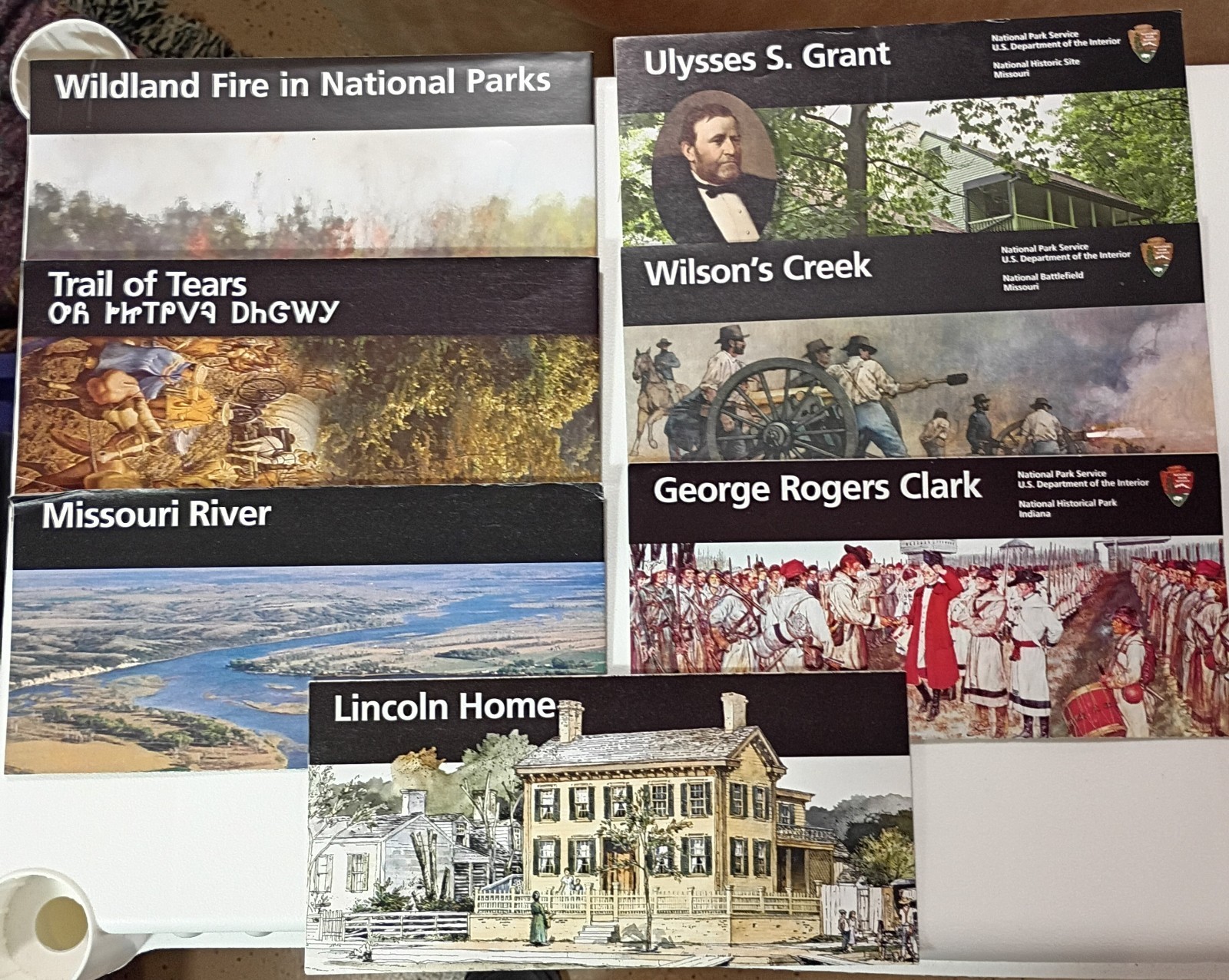 7-LOT National Park Service Maps: Map Brochure, Fold-Out Info Flyer, EX Cond