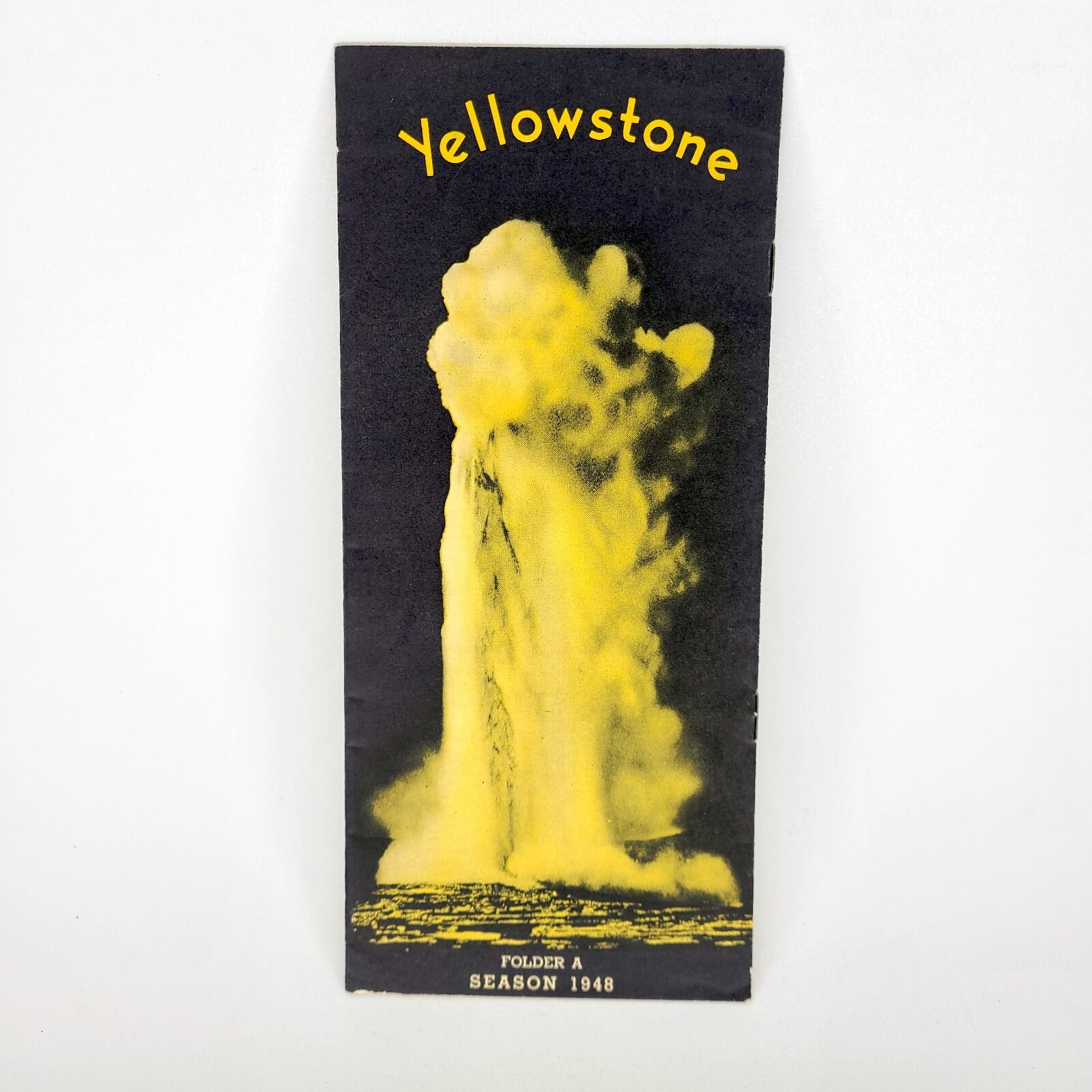 1948 Yellowstone National Park Travel Brochure Wyoming Hotels Old Faithful WY
