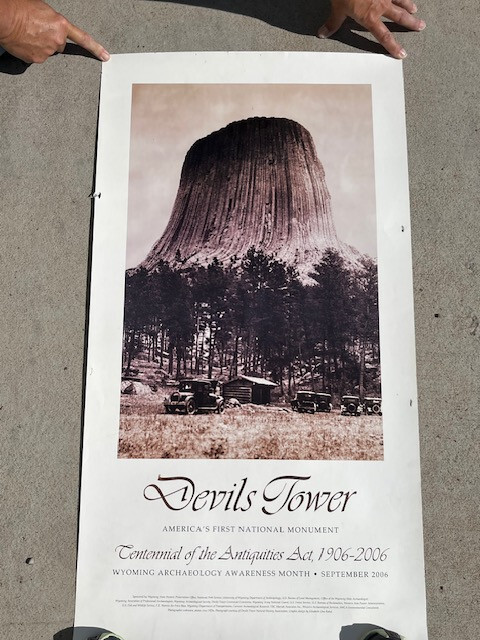 Centennial Poster 2006 Devil’s Tower National Monument Wyoming Archaeology