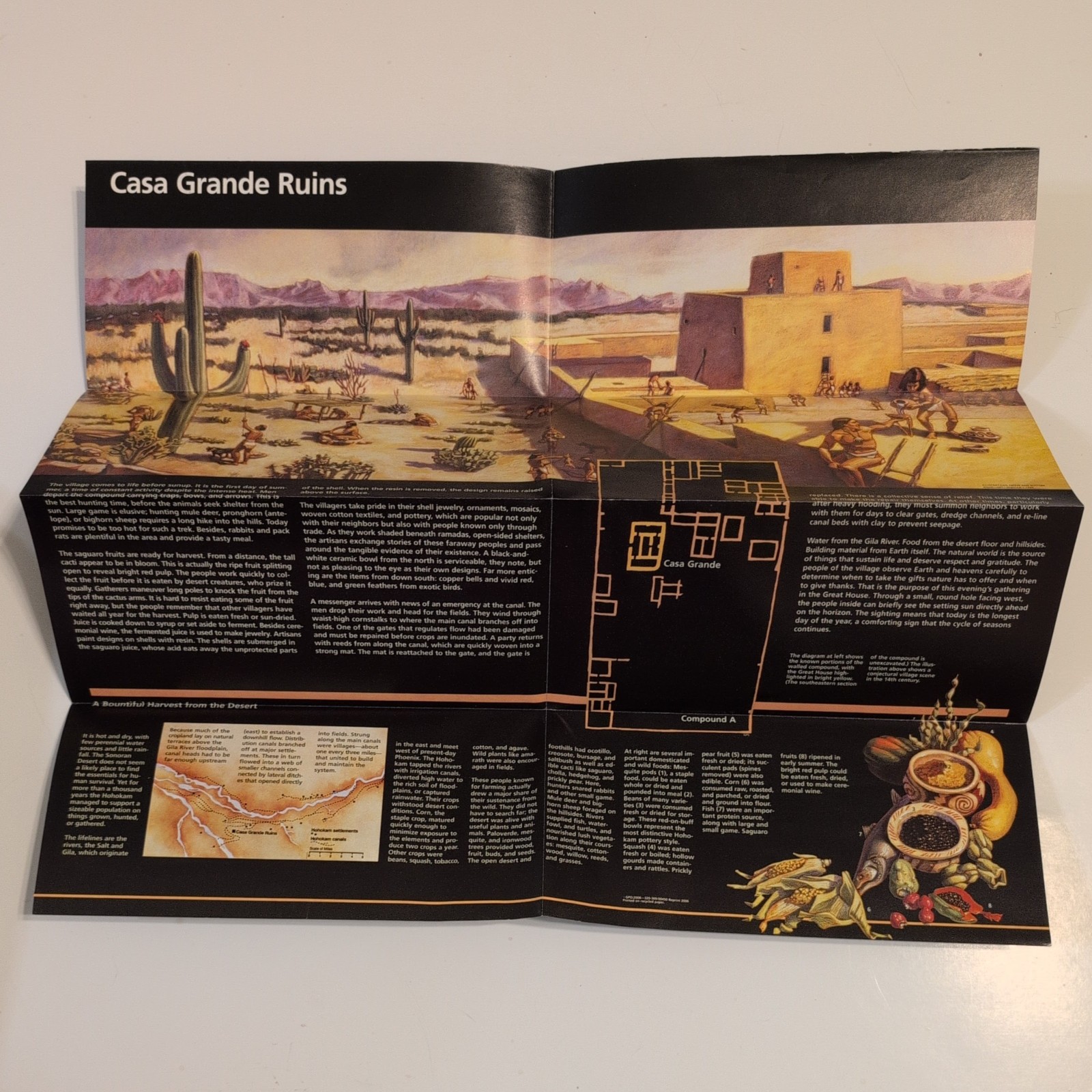 Casa Grande Ruins National Park Service NPS Unigrid GPO 2006 Reprint 2006