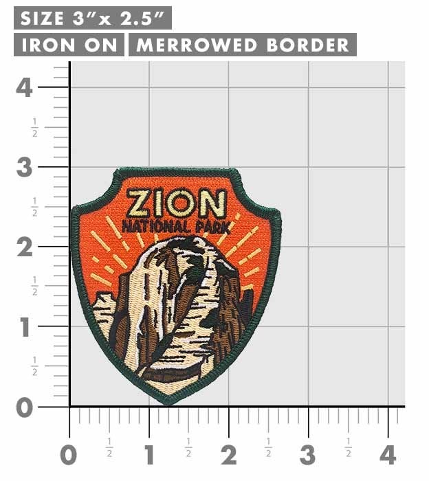 Zion National Park Patch Iron-On Applique Souvenir Gift