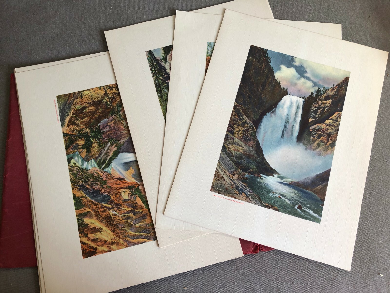 VINTAGE RARE WEST SCENICS: Yellowstone National Park by Haynes Tinted Photos