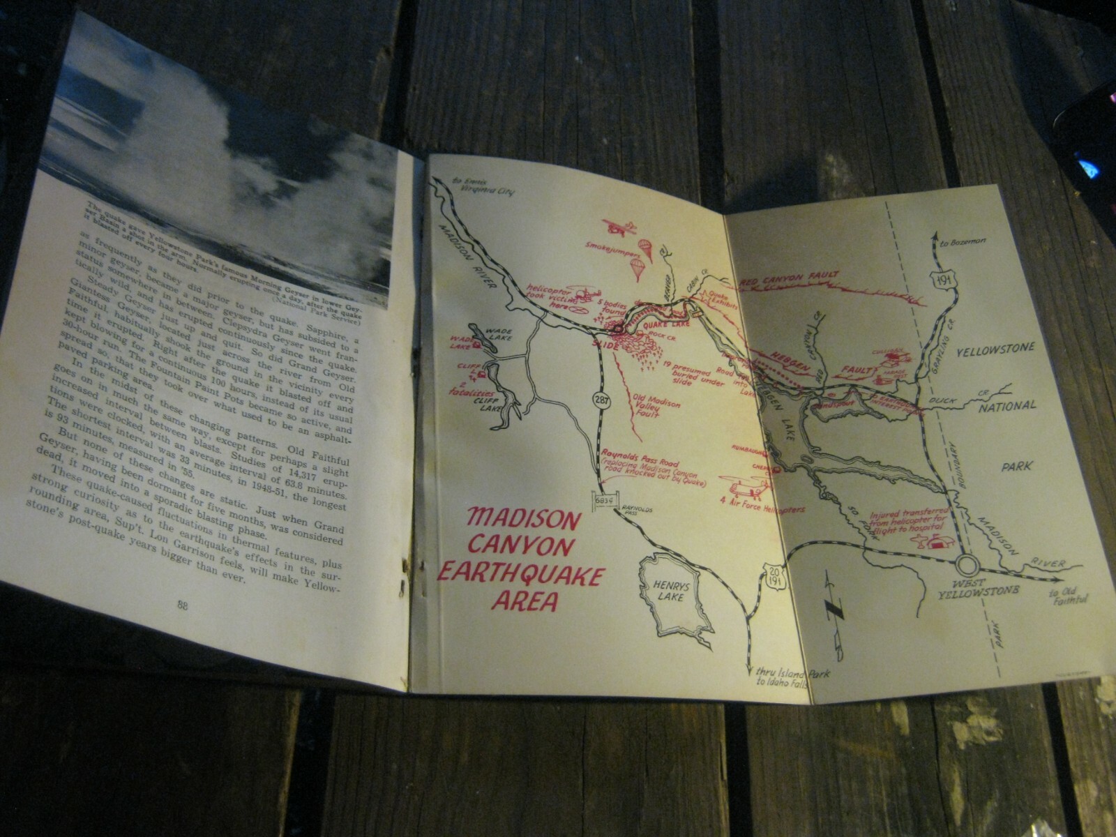 1962 Montana Yellowstone Earthquake book Night The Mountain Fell Christopherson