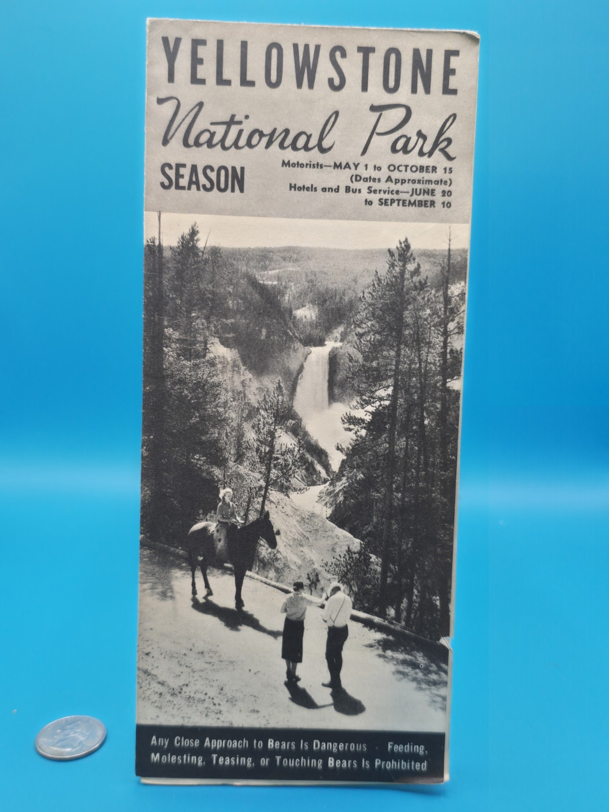 VINTAGE 1947 & 1948 YELLOWSTONE NATIONAL PARK BROCHURE LOT Official Travel…