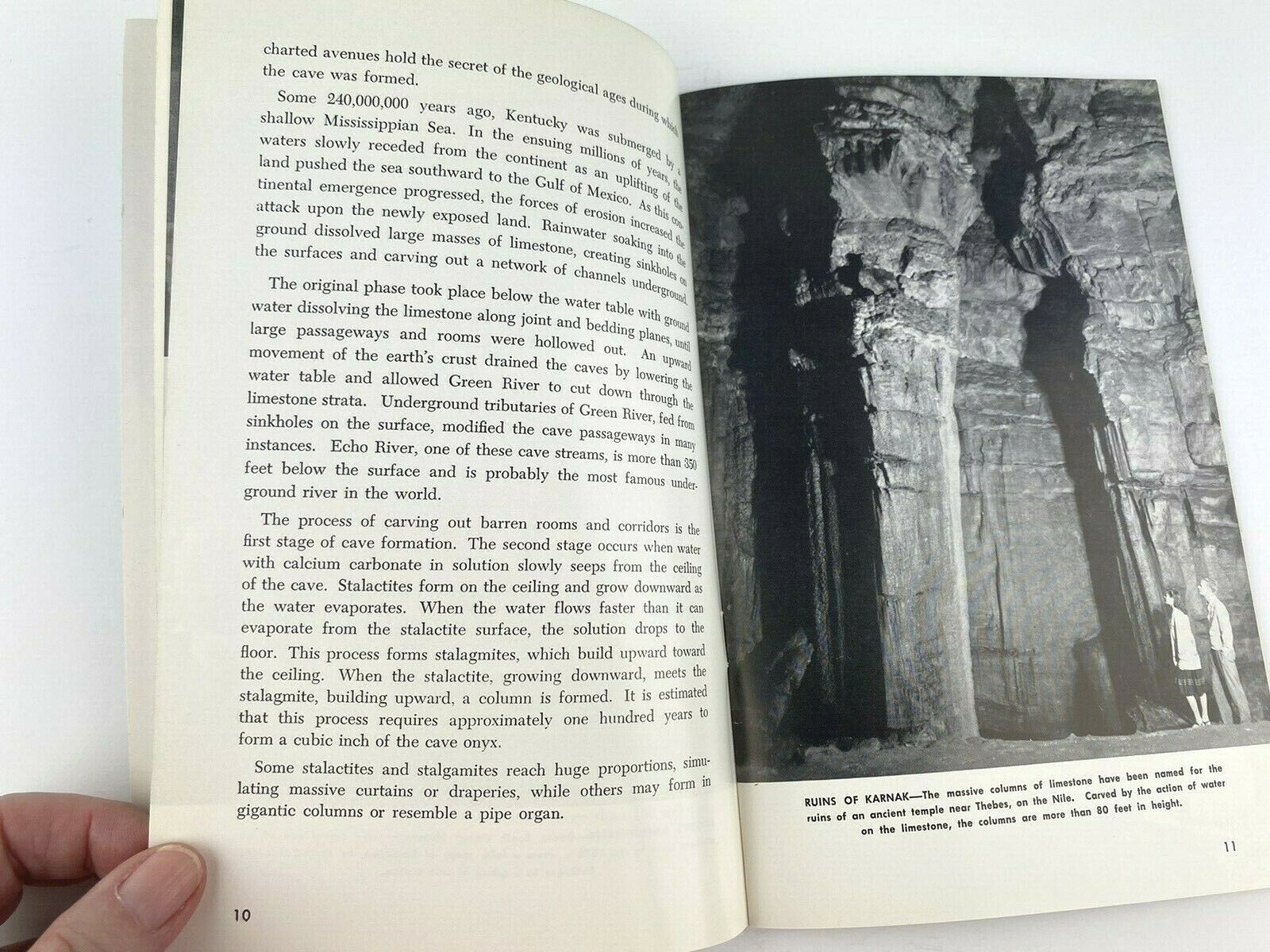 Mammoth Cave National Park Kentucky 1951 A Pictorial Study Booklet Maps Photos