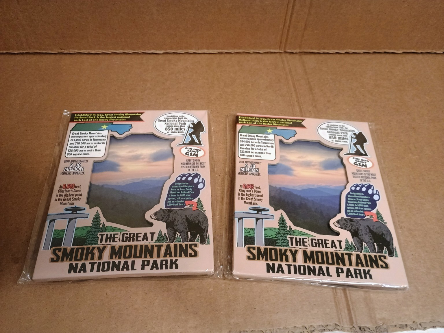 Great Smoky Mountains National Park Picture Frame Lot 2 New Sealed