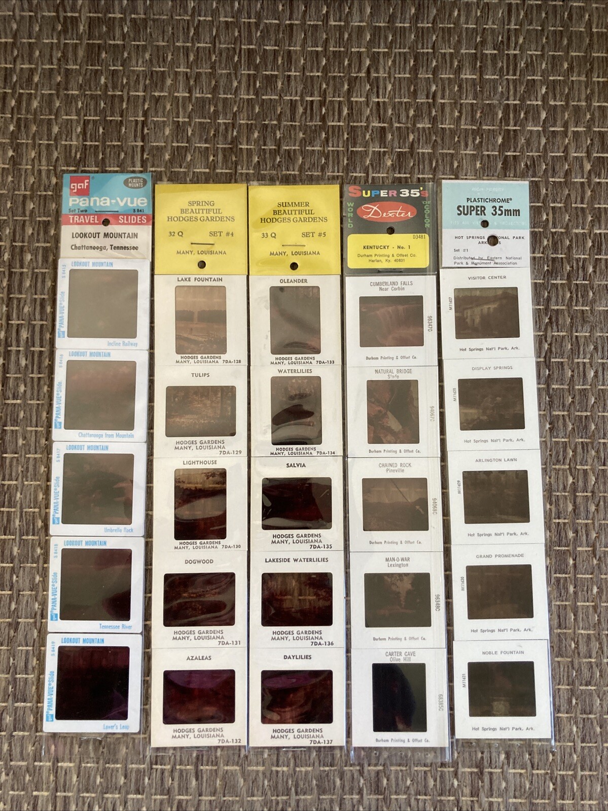 Vintage 35mm Color Slides Chattanooga Many LA Kentucky Arkansas NOS 5-lot