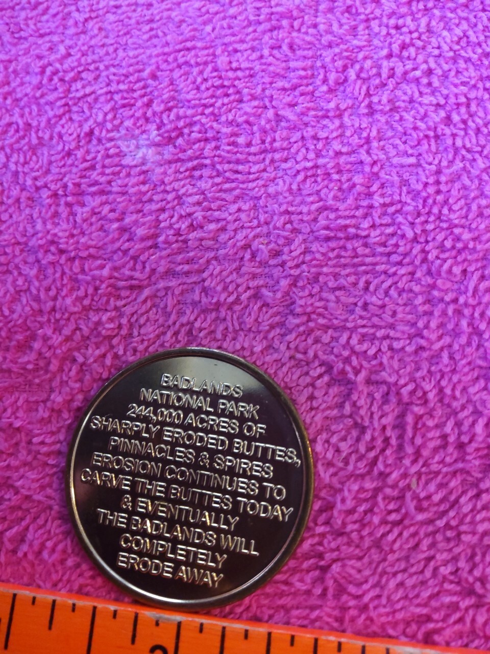 Badlands National Park South Dakota coin