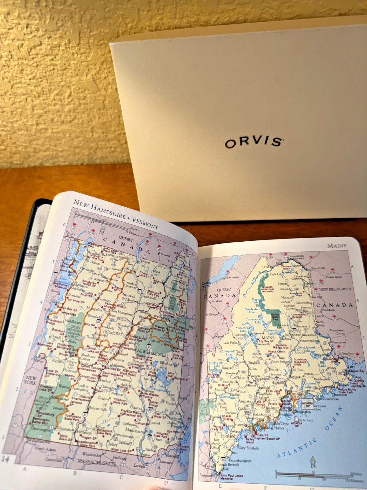 Orvis national park guide book leather bound new in box