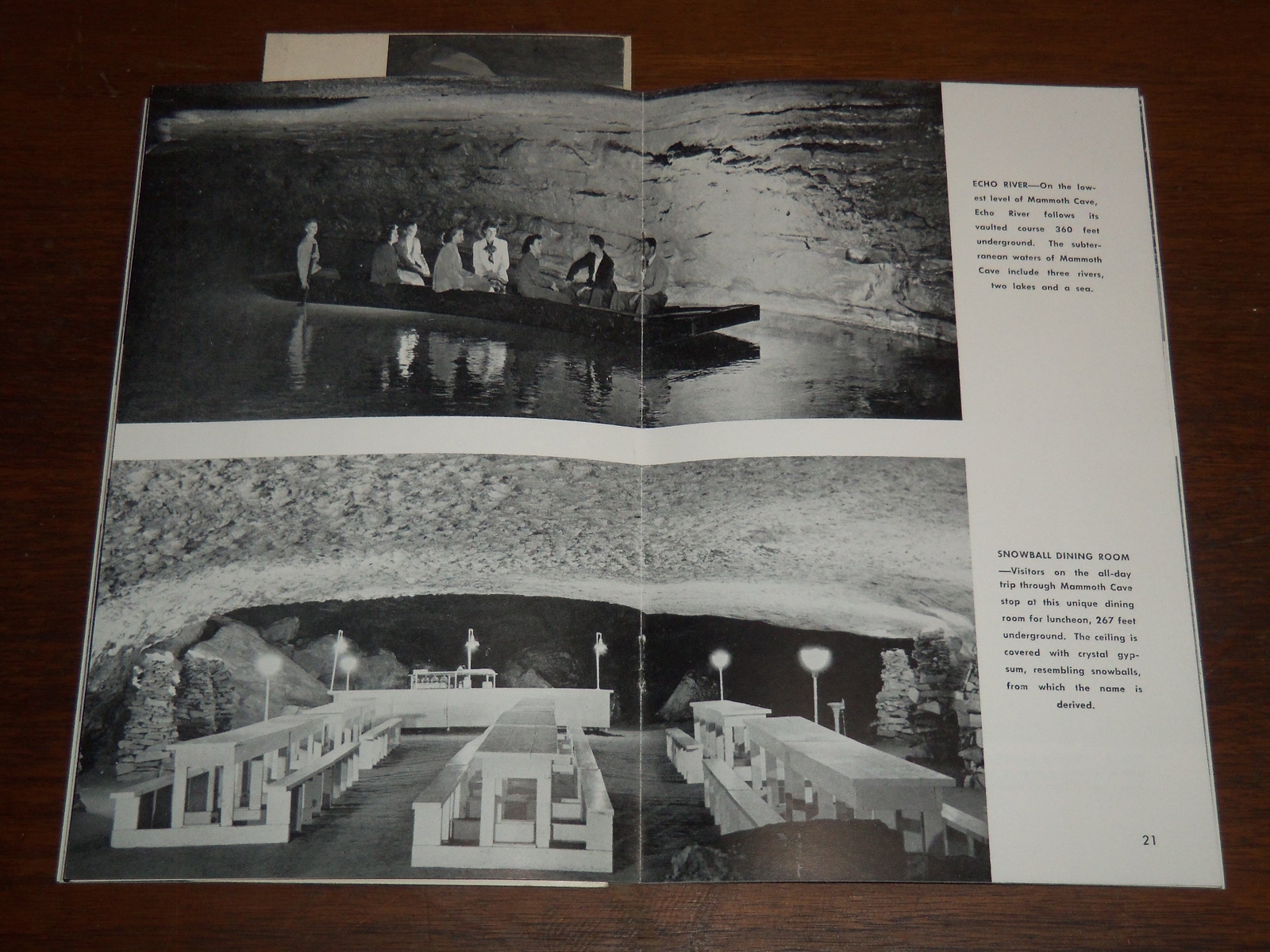 1951 MAMMOTH CAVE NATIONAL PARK PICTORIAL STUDY BOOK – KENTUCKY – K 1189