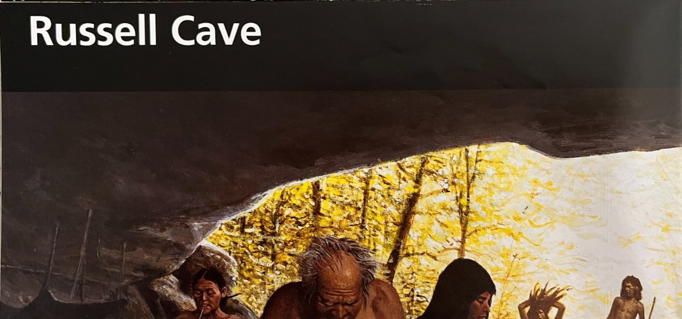 Vintage 2007 RUSSELL CAVE MONUMENT NATIONAL PARK SERVICE UNIGRID BROCHURE/MAP