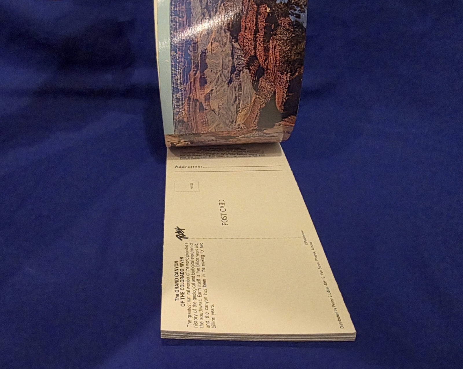 Vintage Grand Canyon Postcard Album Book Of 20 Tourist Souvenir