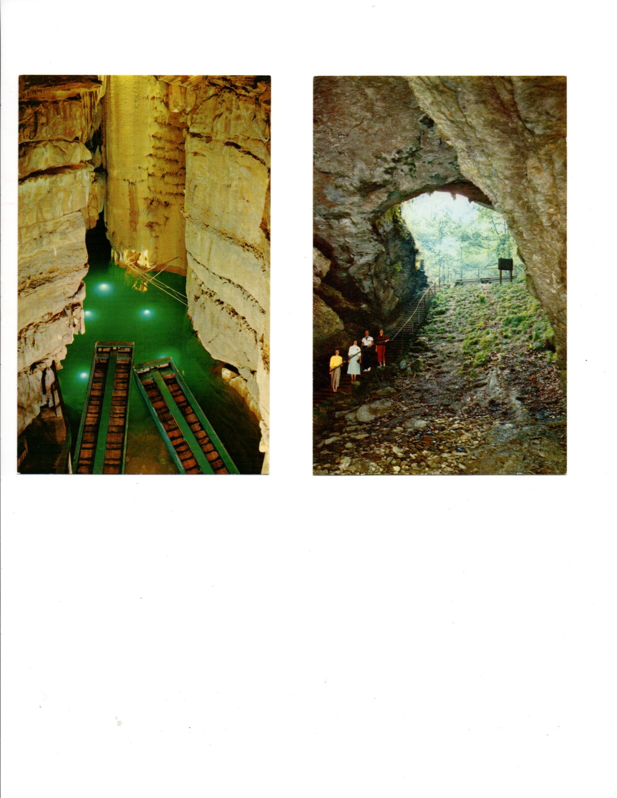Vintage Mammoth Caves National Park (KY) Guides & Postcards Tourism Package