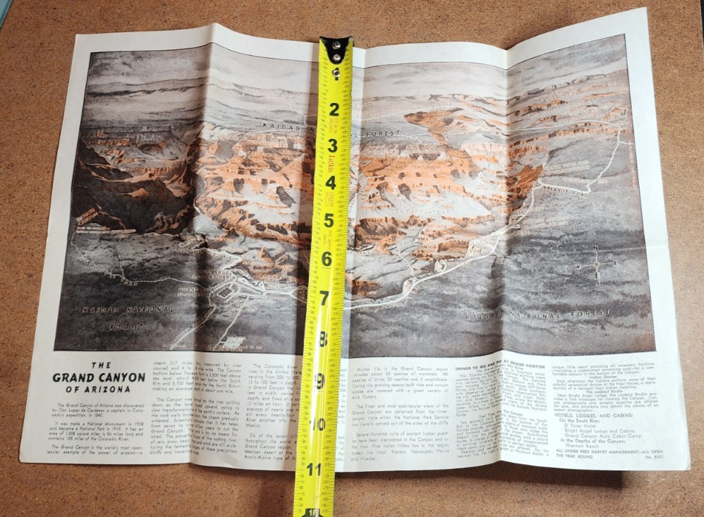 STORY OF THE GRAND CANYON OF ARIZONA Book BY FRED HARVEY 1921 Book & Poster