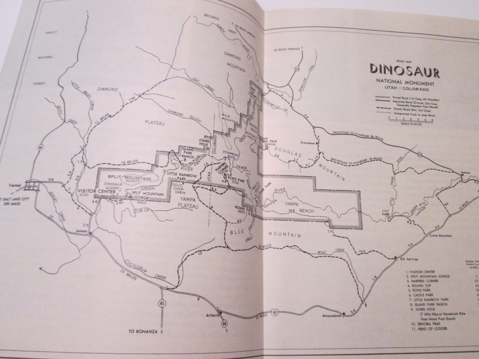 1958 Dinosaur Quarry Booklet & 1957 Dinosaur Nat’l Monument Brochure NPS