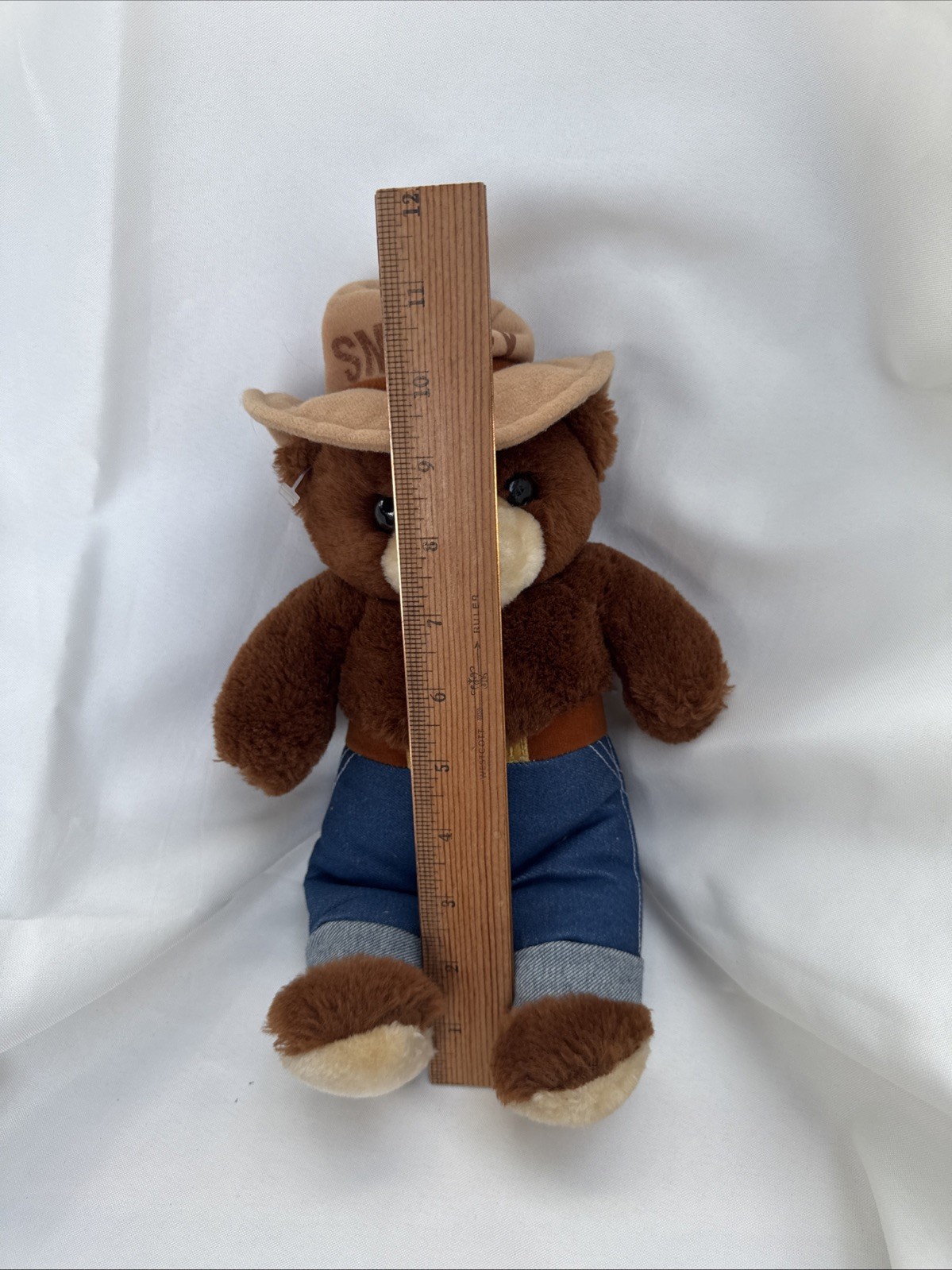 Vtg 1984 Smokey Bear Plush 12″ Three Bears Inc Made In Korea Clean!