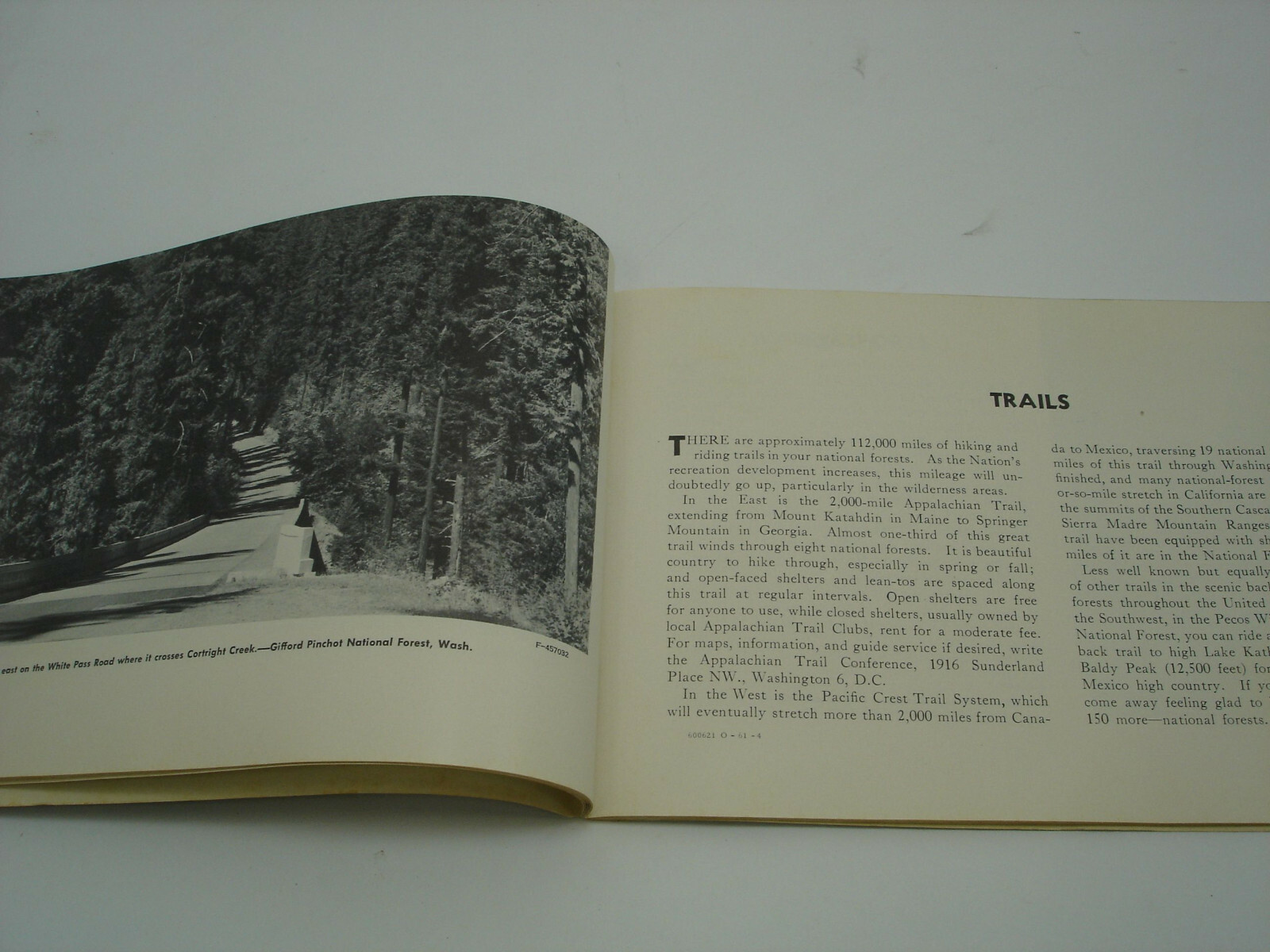 1960 NATIONAL FOREST VACATION Book Parks by State Scenic Drives Picnics Guide