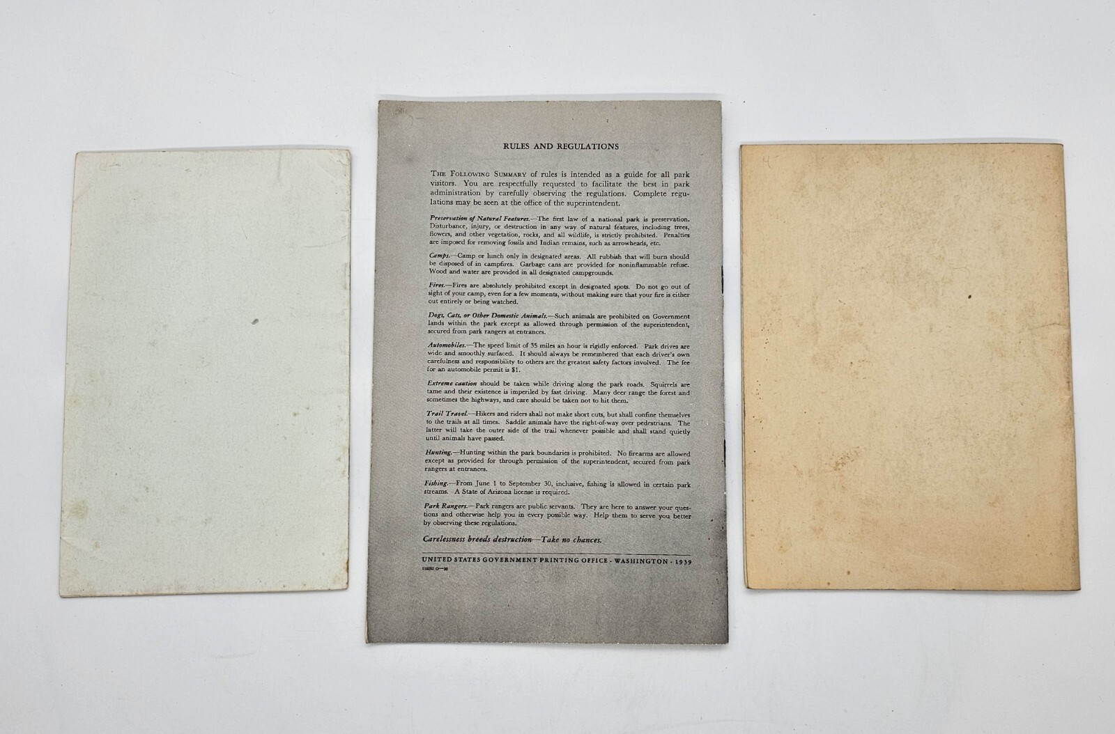 Grand Canyon 3 Booklets 1930s Golly What a Gully; West Rim Drive, Historic Photo
