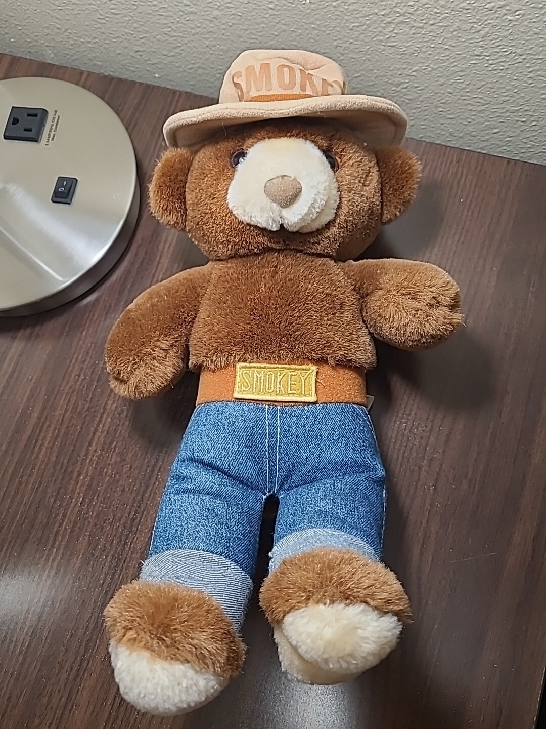 VTG Smokey The Bear Plush Bear 12″ Three Bears Inc 1980s