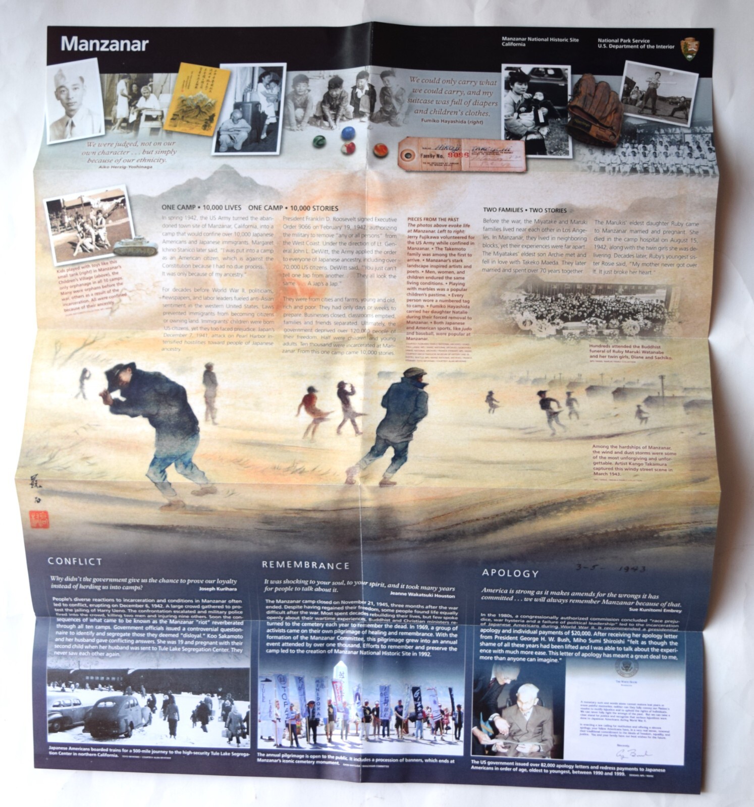 MANZANAR NATIONAL HISTORIC SITE BROCHURE