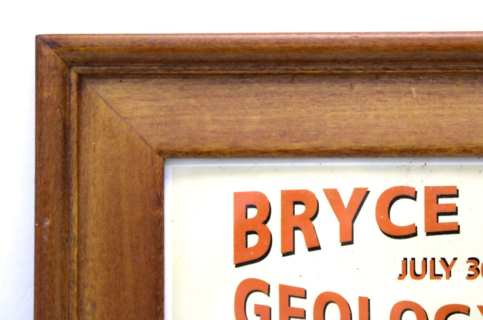 2010 Bryce Canyon Geology Festival Poster National Park Utah Framed Vintage