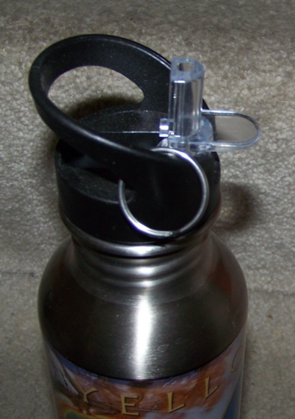 Yellowstone National Park aluminum metal travel bottle Old Faithful bears buffs