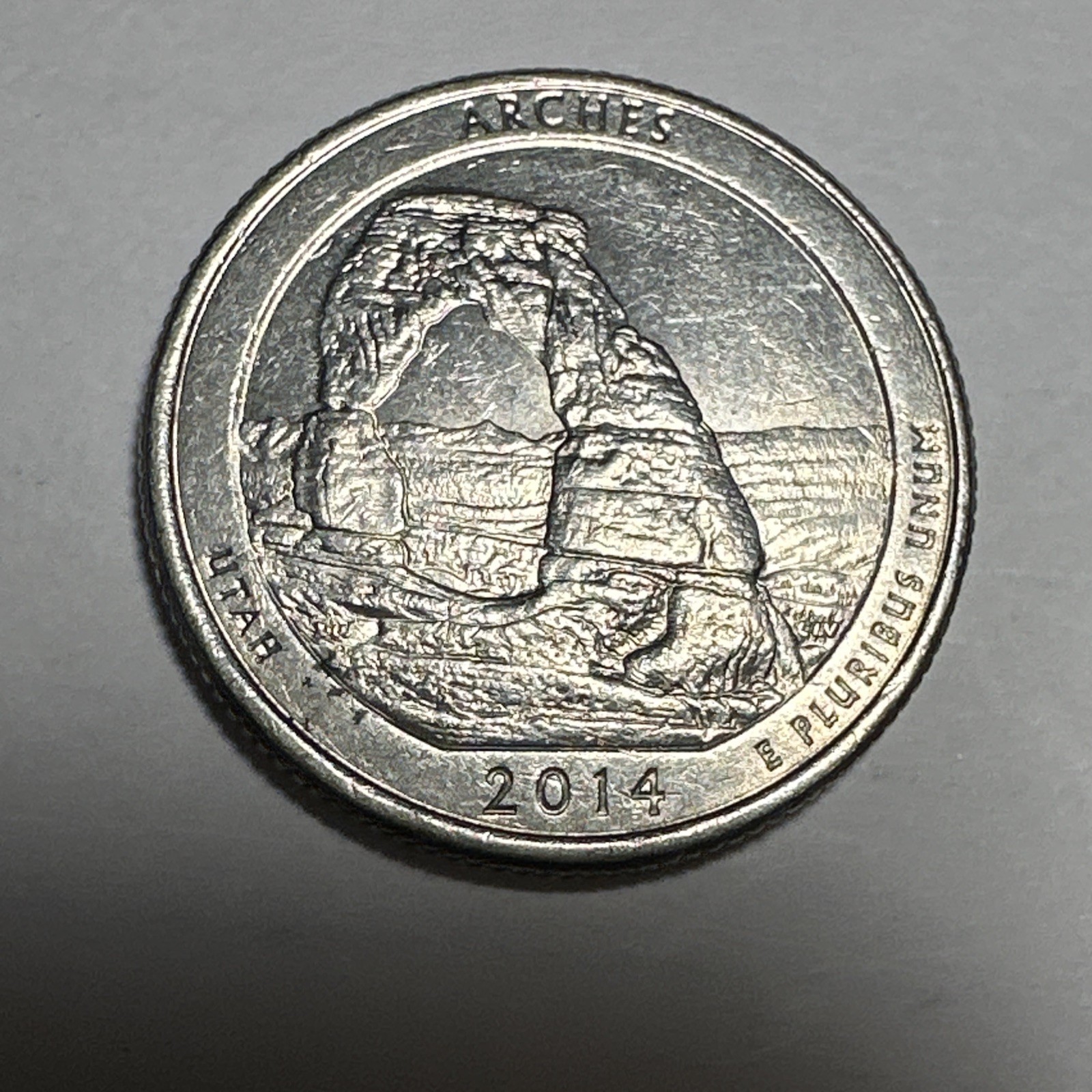 2014-P Arches National Park 25c Circulated Coins Nice 💎