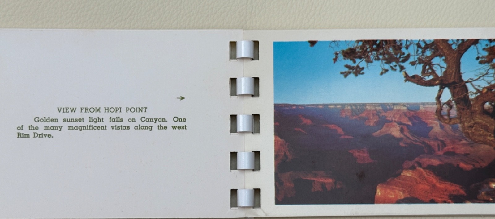 Grand Canyon National Park vintage booklet, 10 photos Published for Fred Harvey