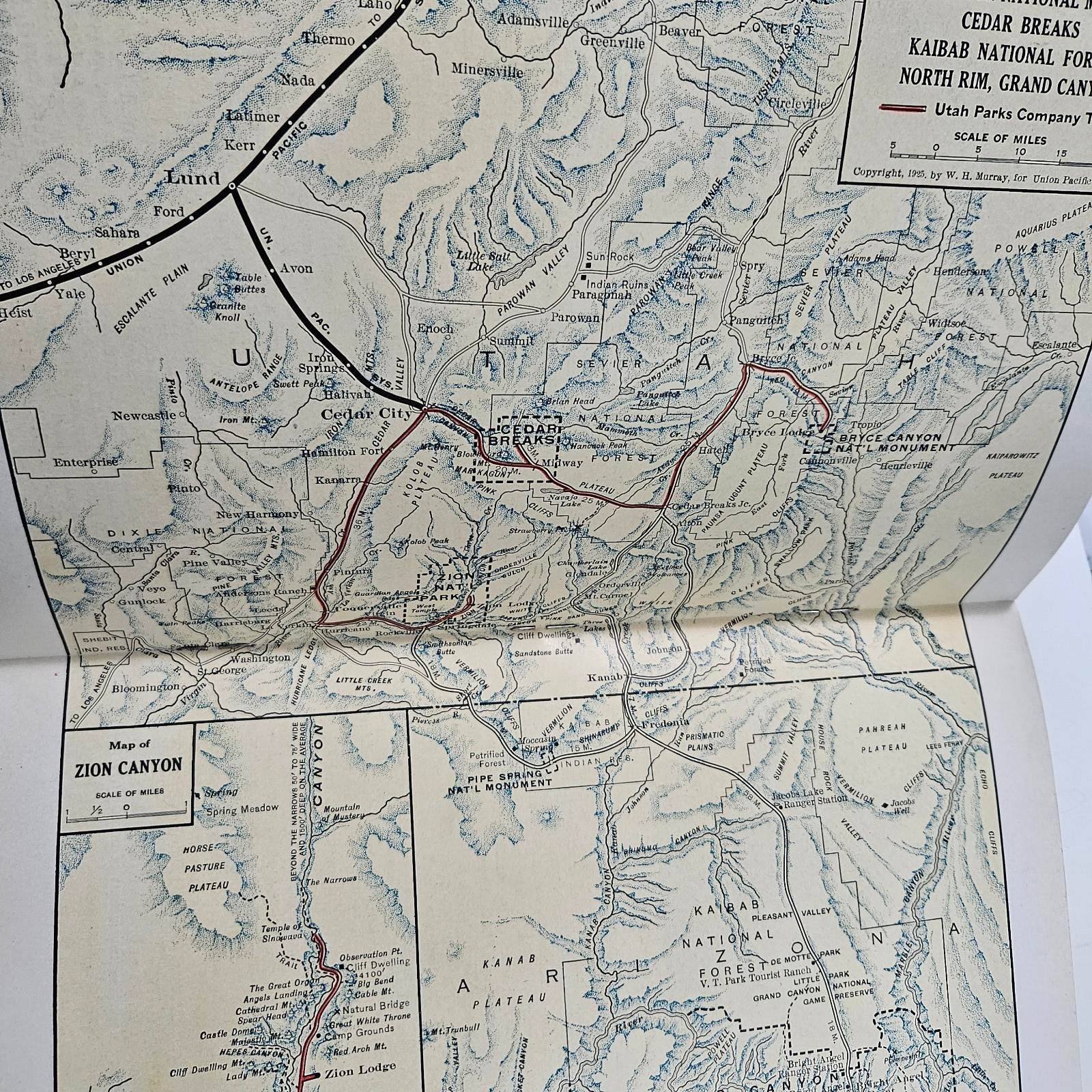 1925 Union Pacific RR Catalog Zion National Park Bryce Canyon & More