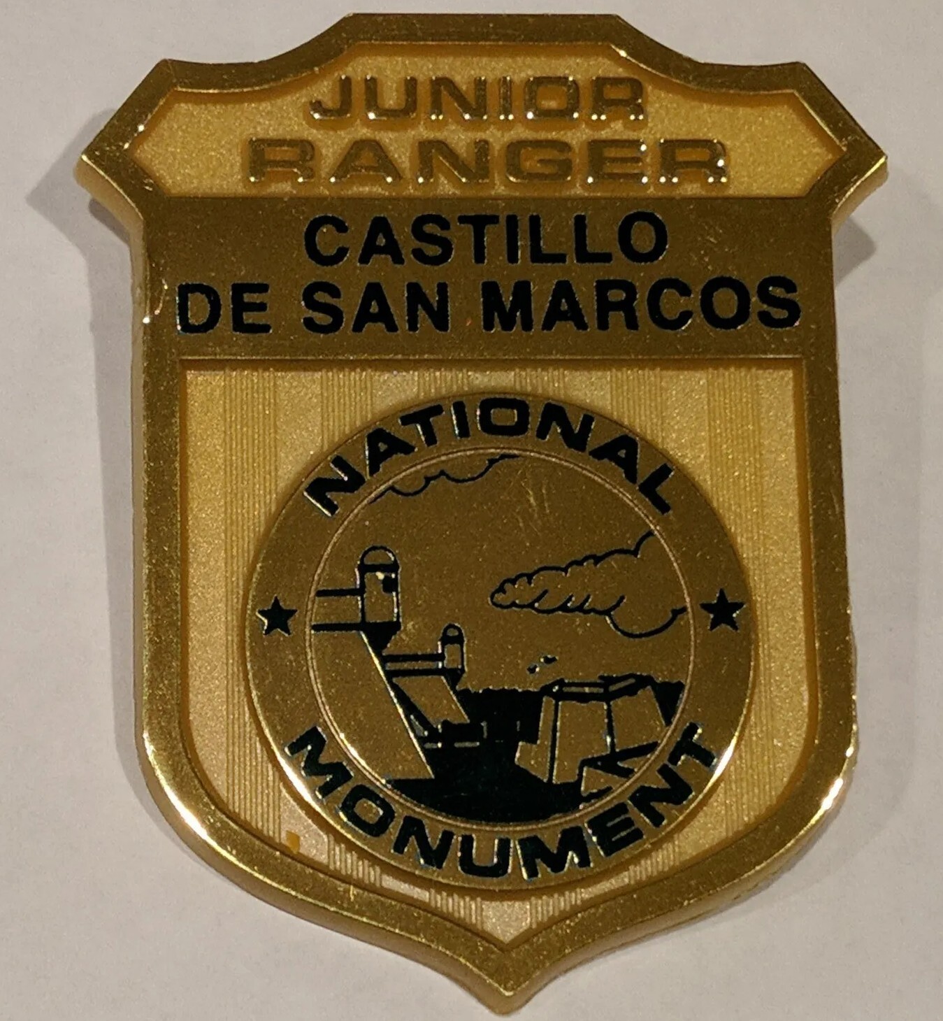 CASTILLO DE SAN MARCOS Junior Jr National Park Ranger Plastic Souvenir Badge
