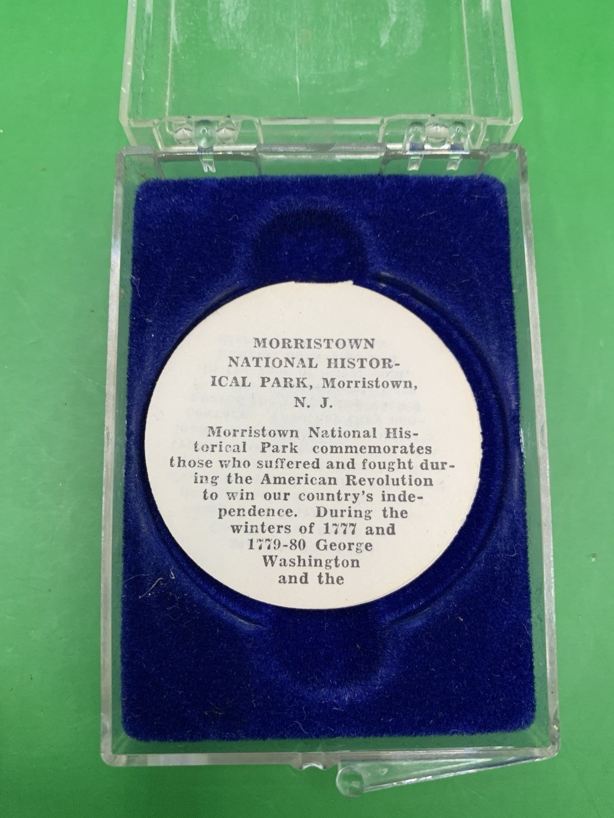 Morristown National Historic Park Commemorative Medallion￼