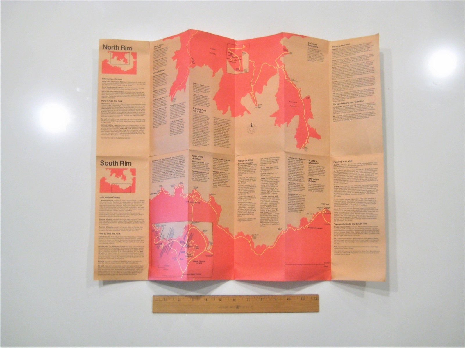 Vintage Grand Canyon National Park Brochure Pamphlet & Flyers, FREE SHIPPING