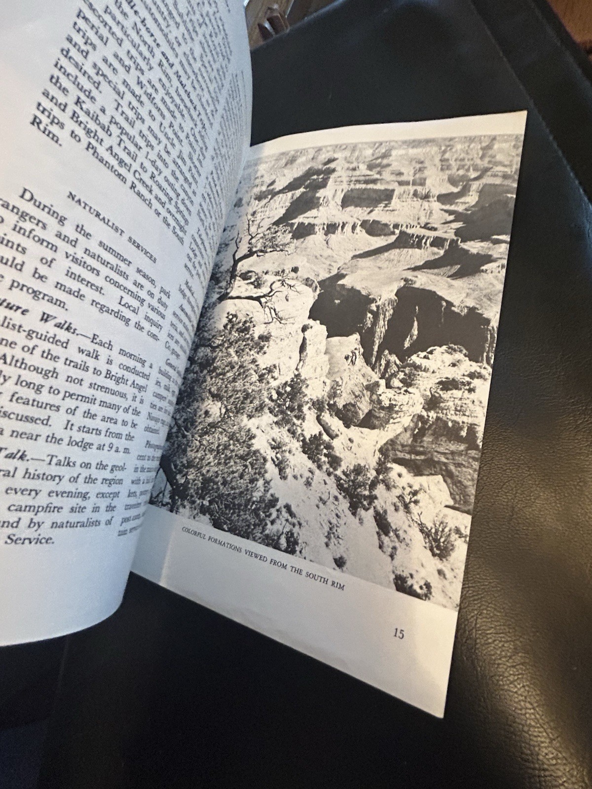 1956 Grand Canyon National Park Dept Of Interior 16 Pg Booklet