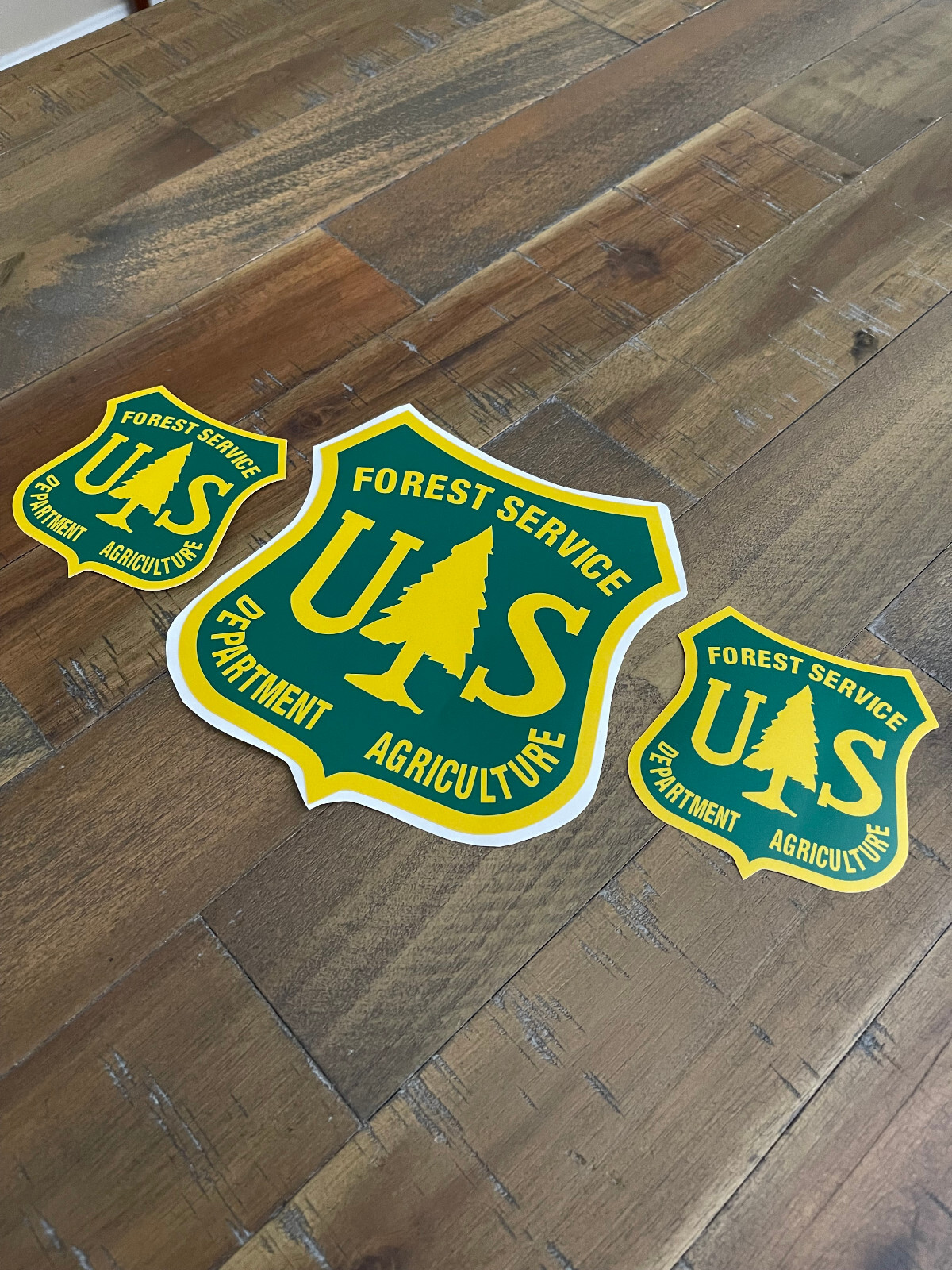 US FOREST SERVICE DEPT AGRICULTURE STICKERS DECALS LOT OF 3 LAMINATED QUALITY