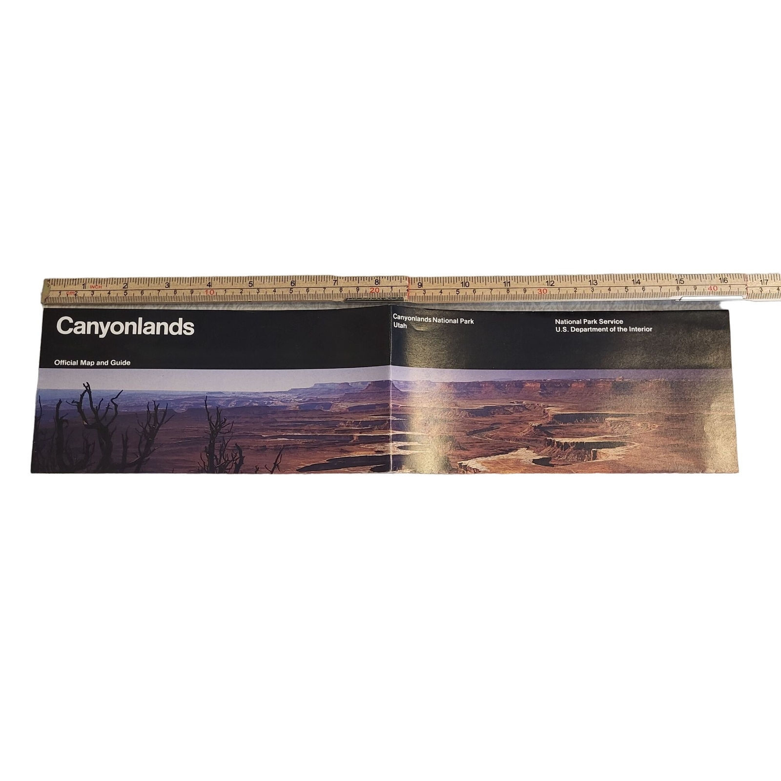 Canyonlands National Park Utah Vintage Map Guide Brochure Facts Info 1993