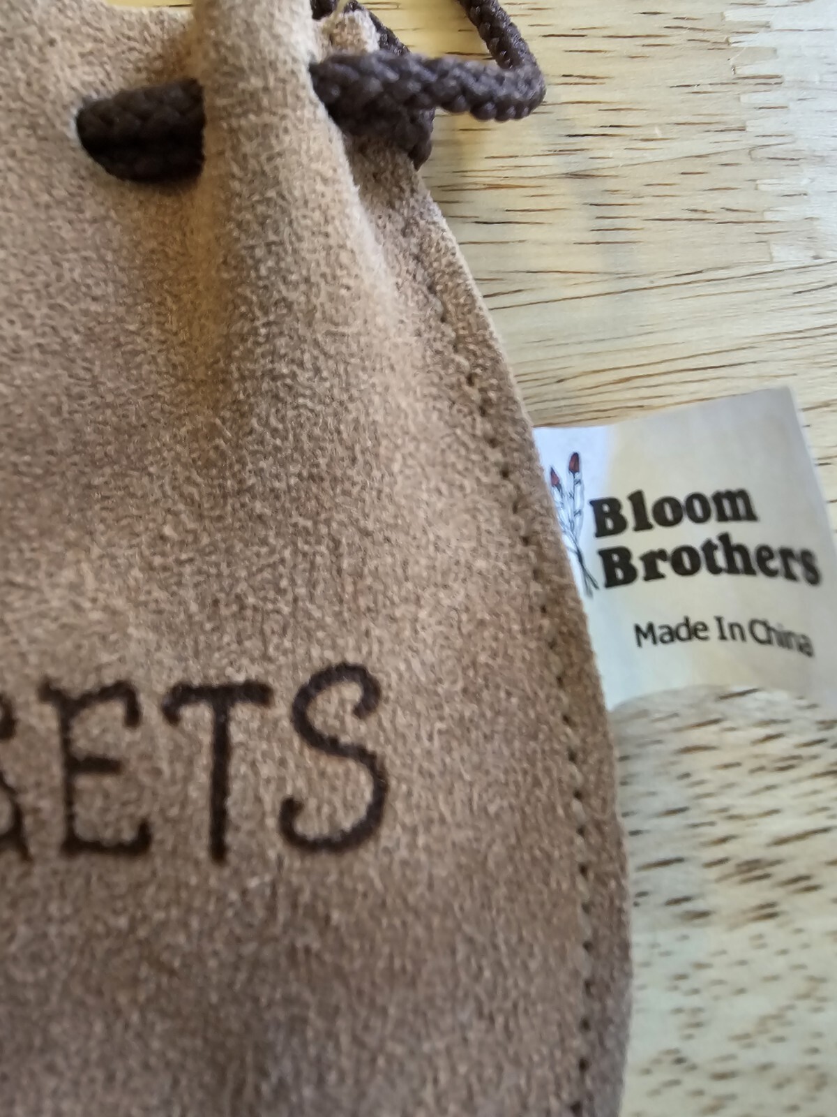 Vintage Bloom Brothers Pine Springs Ranch Nuggets Souvenir Leather Bag Pouch