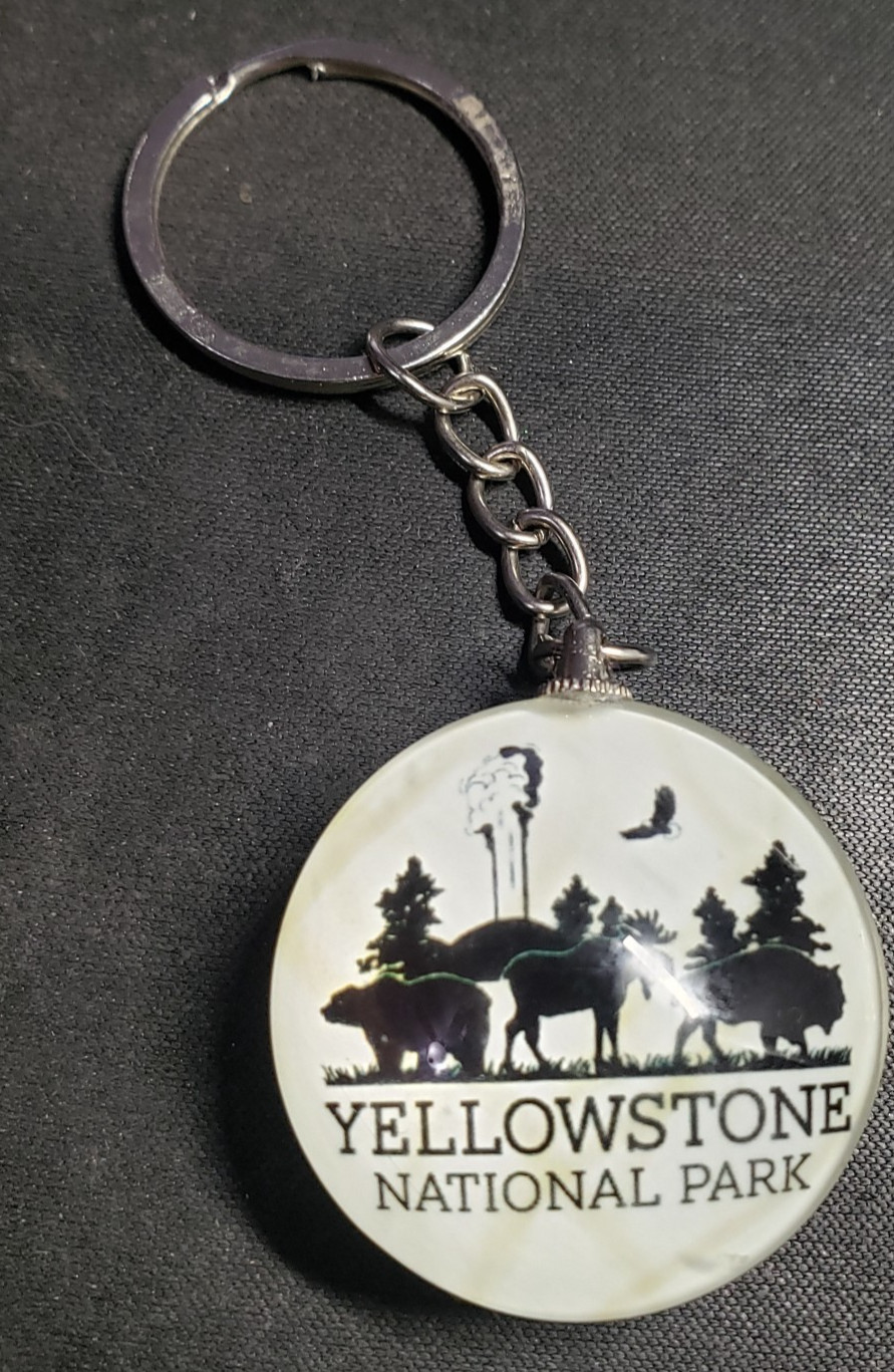 Yellowstone National Park Souvenir Keychain Backpack Purse Fob Gift